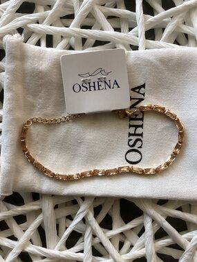 Oshena Rose Gold Link Bracelet - Women Jewelry